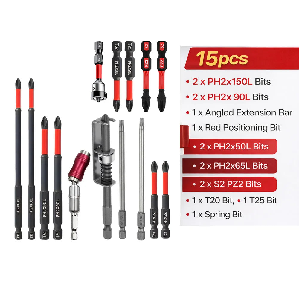 Magnetic S2 Steel Drill Bit Set 3/6/12 Piece – Impact Ready | Big A Store