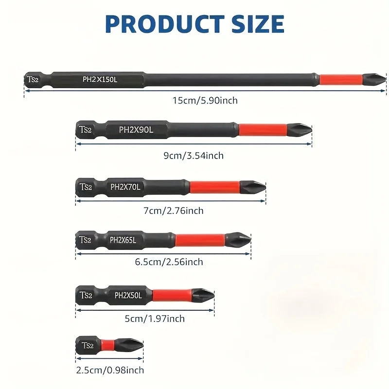 Magnetic S2 Steel Drill Bit Set 3/6/12 Piece – Impact Ready | Big A Store