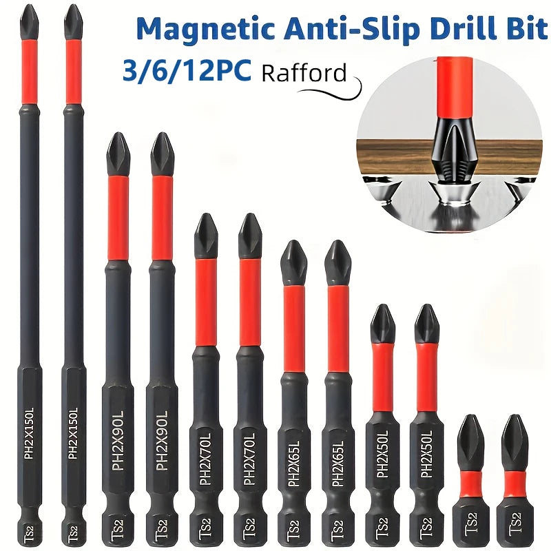 Magnetic S2 Steel Drill Bit Set 3/6/12 Piece – Impact Ready | Big A Store