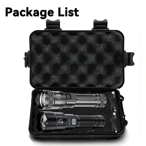 2000LM Tactical LED Flashlight with USB Charging & Power Bank | Big A Store