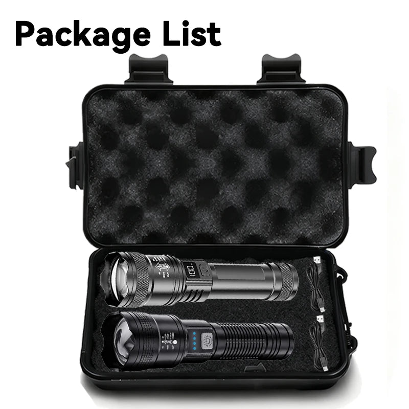2000LM Tactical LED Flashlight with USB Charging & Power Bank | Big A Store